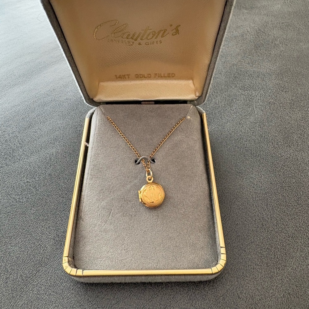 A&Z Hayward 14 K Gold Filled Monogrammed “A” Locket Pendant